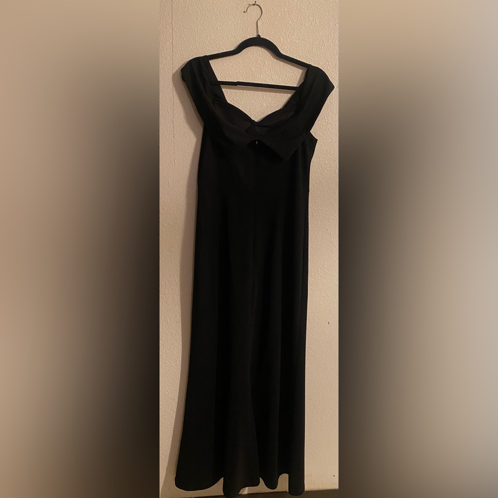 Shein Tall Solid Off Shoulder Backless Split Thig… - image 1